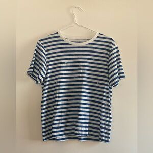 NWOT Uniqlo Disney Mickey Blue striped UT Graphic T-shirt
